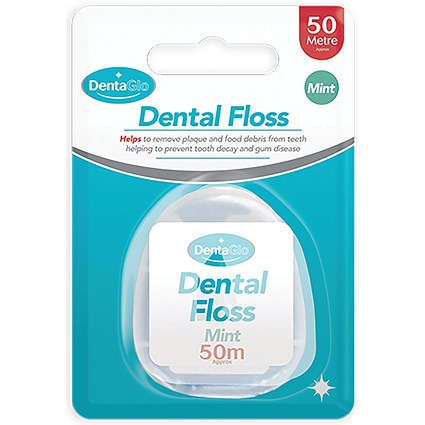 Dentaglo Waxed Nylon Dental Floss Mint Pack of 24