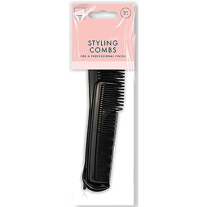 Forever Beautiful Styling Combs x4 Black Pack of 24