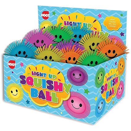 Light Up Squishy Ball Assorted Pack of 24