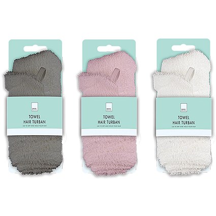 Forever Beautiful Towel Hair Turban Assorted Pack of 24