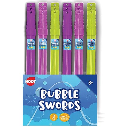 Bubble Swords x3 118ml Assorted Pack of 12