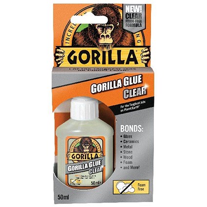 Gorilla Glue 50ml Clear (Bonds stone, wood, metal, glass, ceramics and more)