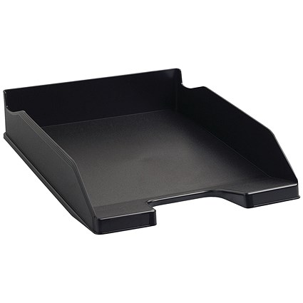 Exacompta Forever Recycled Self-stacking Letter Tray, Black Exacompta Forever Recycled Self-stacking Letter Tray, Black