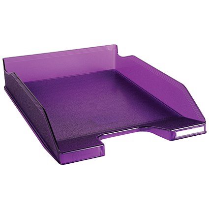 Exacompta Iderama A4 Letter Tray Purple (W255 x D346 x H65mm)