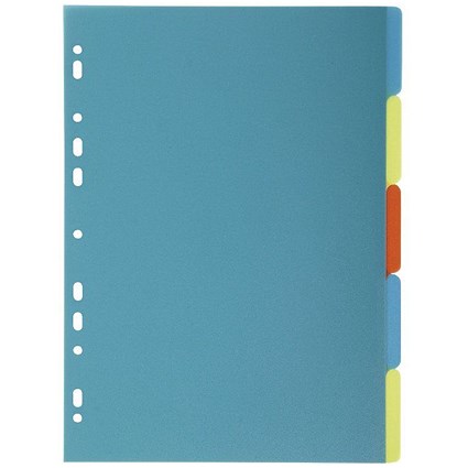 Exacompta Forever Recycled Plastic 5 Part Dividers A4