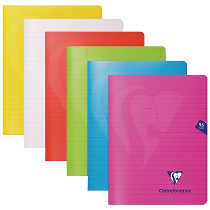 Clairefontaine Mimseys Notebook A4 Assorted (Pack of 10)