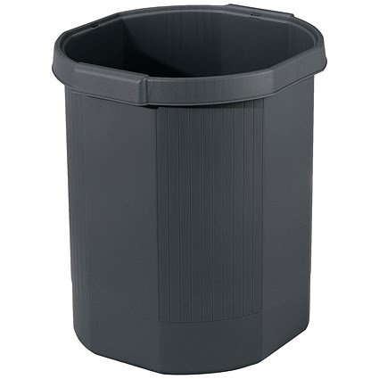 Exacompta Forever Waste Bin Black