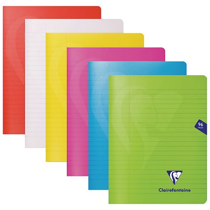 Clairefontaine Mimseys Notebook A5 Assorted (Pack of 10)