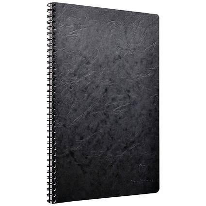 Clairefontaine AgeBag Wirebound Notebook A5 Black (Pack of 5)