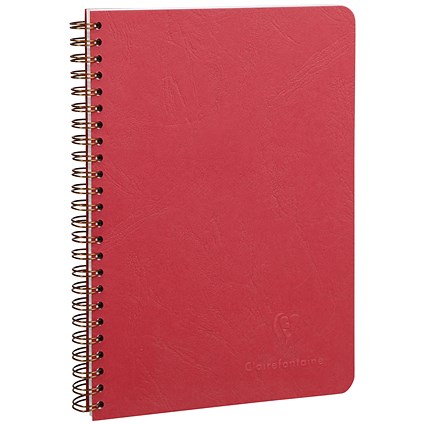 Clairefontaine Age Bag Wirebound Notebook A5 Red (Pack of 5)