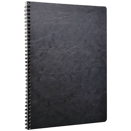 Clairefontaine AgeBag Wirebound Notebook A4 Black (Pack of 5)