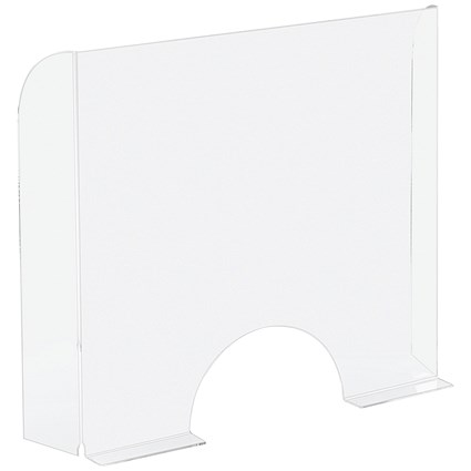 Sneeze Guard or Cashier Protection Stand - 95x68cm