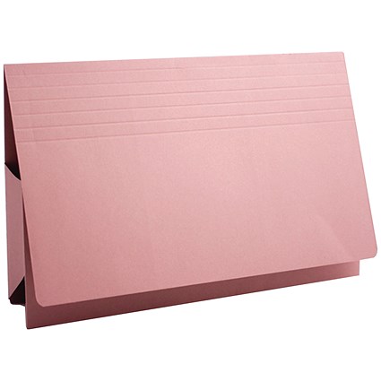 Guildhall Probate Wallets, Manilla, 315gsm, 75mm, Foolscap, Pink, Pack of 25