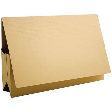 Guildhall Probate Wallets, Manilla, 315gsm, 75mm, Foolscap, Yellow, Pack of 25