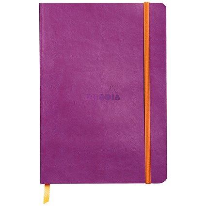 Rhodia Soft Cover Notebook 160 Pages A5 Purple