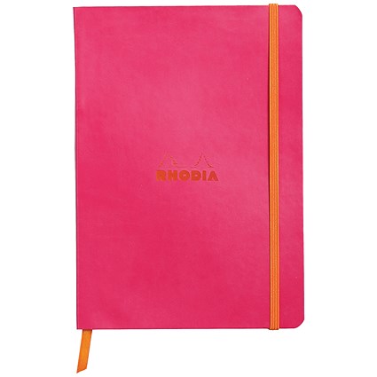 Rhodia Soft Cover Notebook 160 Pages A5 Raspberry