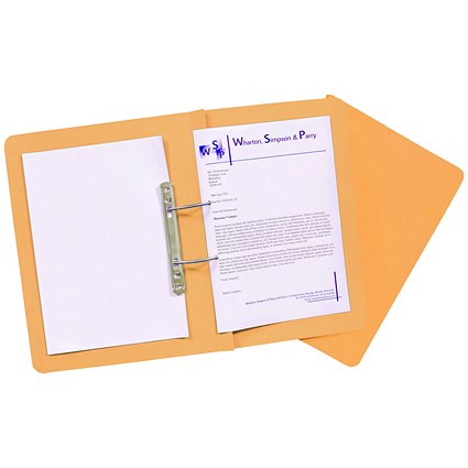 Guildhall Transfer Files, 315gsm, Foolscap, Orange, Pack of 50