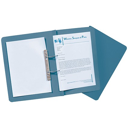 Guildhall Transfer Files, 420gsm, Foolscap, Blue, Pack of 25 Guildhall Transfer Files, 420gsm, Foolscap, Blue, Pack of 25