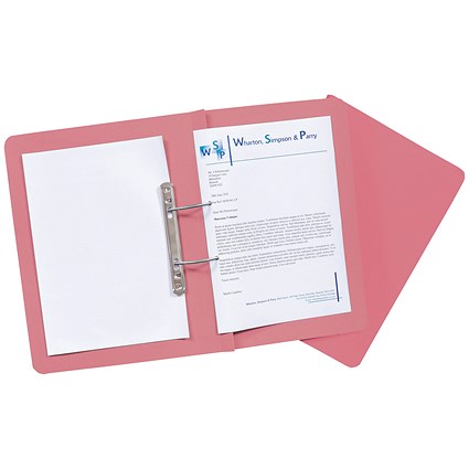 Guildhall Transfer Files, 420gsm, Foolscap, Pink, Pack of 25