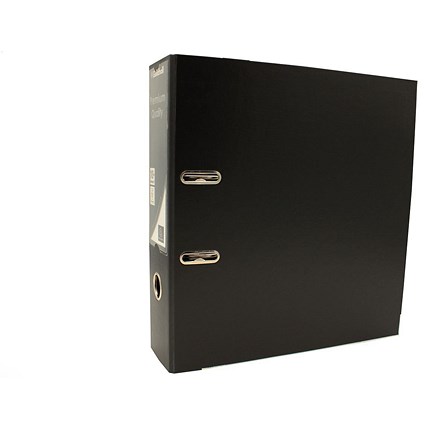 Guildhall A4 Lever Arch Files, 70mm Spine, Black, Pack of 10