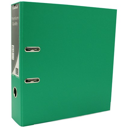 Guildhall A4 Lever Arch Files, 70mm Spine, Green, Pack of 10