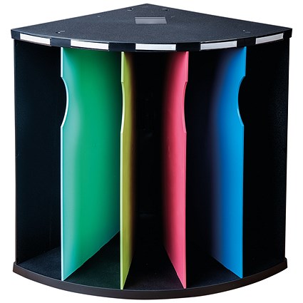 Exacompta Corner Ergo 5-Section Carbon Neutral File Sorter, Assorted