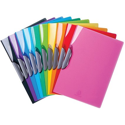 Exacompta Iderama Clip Files A4 Assorted (Pack of 20)