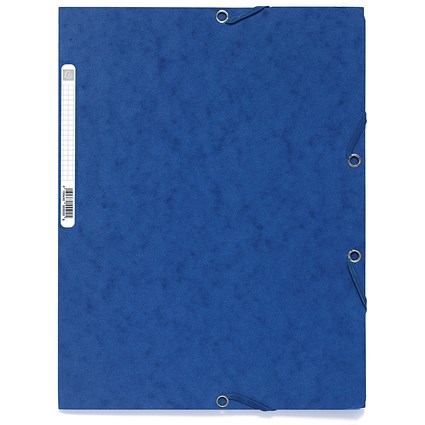 Exacompta A4 Portfolio Folders, 3-Flap, Blue, Pack of 10