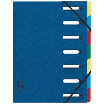 Exacompta A4 Harmonika Files, 7-Part, Assorted