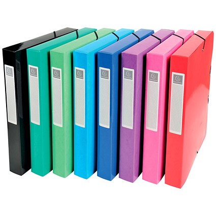 Exacompta Iderama 40mm Box Files Assorted (Pack of 8)