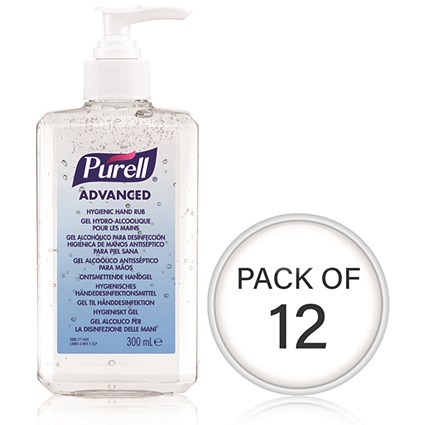 Purell Hand Rub Bottle 300ml (Pack Of 12)
