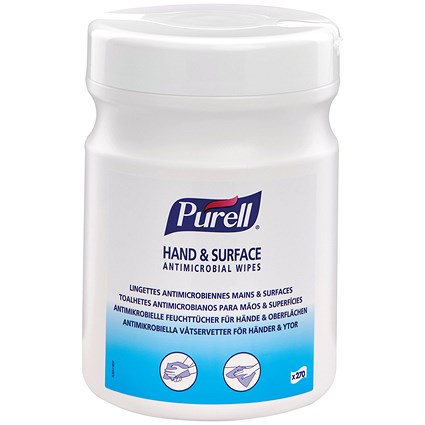 Purell Antimicrobial Hand & Surface Wipes, Pack of 270