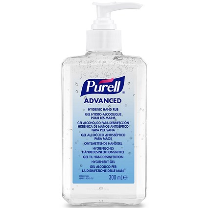 Purell Advanced Hand Rub, 300ml, Pack of 12