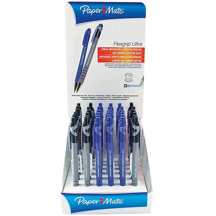 Paper Mate FlexGrip Ultra Ballpoint Pens Display (Pack of 36)