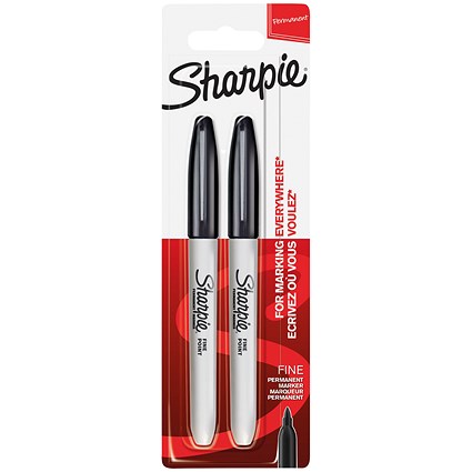 Sharpie Fine Blister Twin Pack Black (Pack of 12) S815030