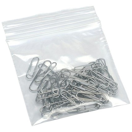 Minigrip Bag 76x82mm Clear (1000 Pack) 52995