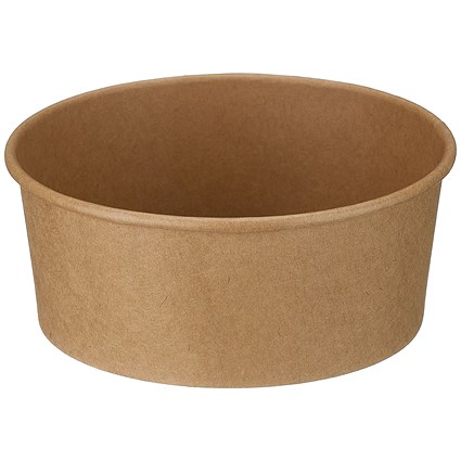 Go-Pak Round PE Lined Kraft Bowl, 750ml, Pack of 300 Go-Pak Round PE Lined Kraft Bowl, 750ml, Pack of 300