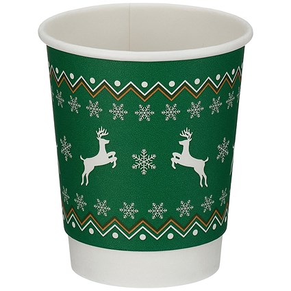 Go-Pak Christmas 227ml Double Wall Cup, Pack of 500
