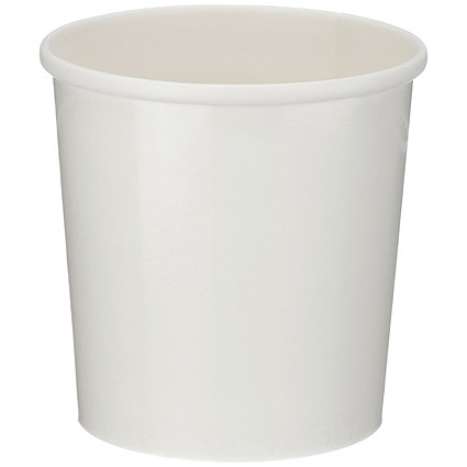 Go-Pak Heavy Duty PP Lined Soup Cup, 341ml, White, Pack of 500 Go-Pak Heavy Duty PP Lined Soup Cup, 341ml, White, Pack of 500