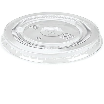 Go-Chill Straw Slot Recyclable PET Cold Cup Lid, 255ml, Clear, Pack of 1000
