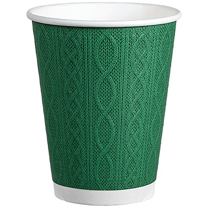 Go-Pak Embossed Xmas Jumper Cup 341ml Assorted Pack of 500 XD04084XM