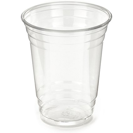 Go-rPET Recyclable PET Cup, 454ml, Clear, Pack of 1000