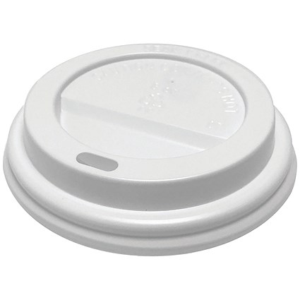 Go-Pak Polypropylene Cup Lid, 227ml, White, Pack of 100