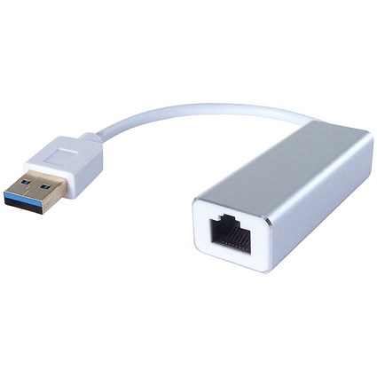 Connekt Gear USB A 3.0 to RJ45 Cat6 Ethernet Adaptor, White Connekt Gear USB A 3.0 to RJ45 Cat6 Ethernet Adaptor, White