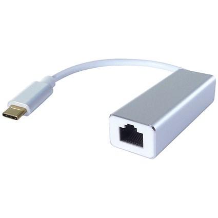Connekt Gear USB C to RJ45 Cat6 Ethernet Adaptor, White