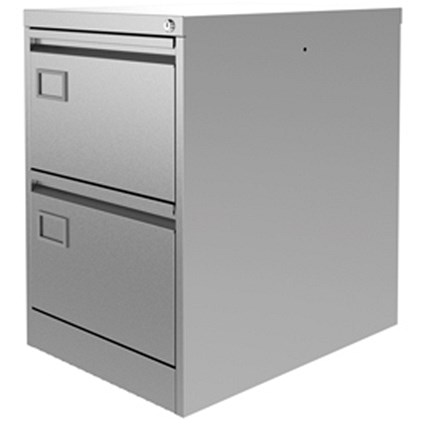 Graviti Plus Foolscap Filing Cabinet, 2-Drawer, Grey