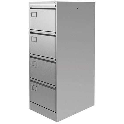 Graviti Plus Foolscap Filing Cabinet, 4-Drawer, Grey