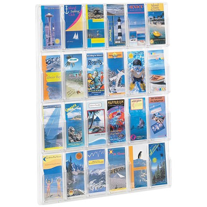 Safco 24 Pocket Deluxe Pamphlet Literature Rack 5600VL