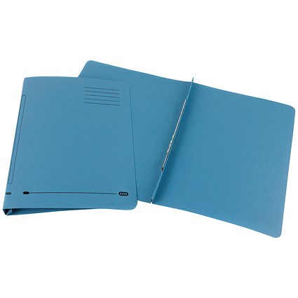 Elba Flat Bar File 20mm Capacity Foolscap Blue (Pack of 25) 100090154