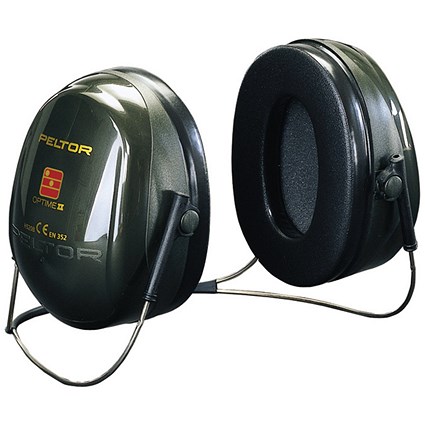 3M Peltor Optime I Neckband Ear Defenders, Green 3M Peltor Optime I Neckband Ear Defenders, Green